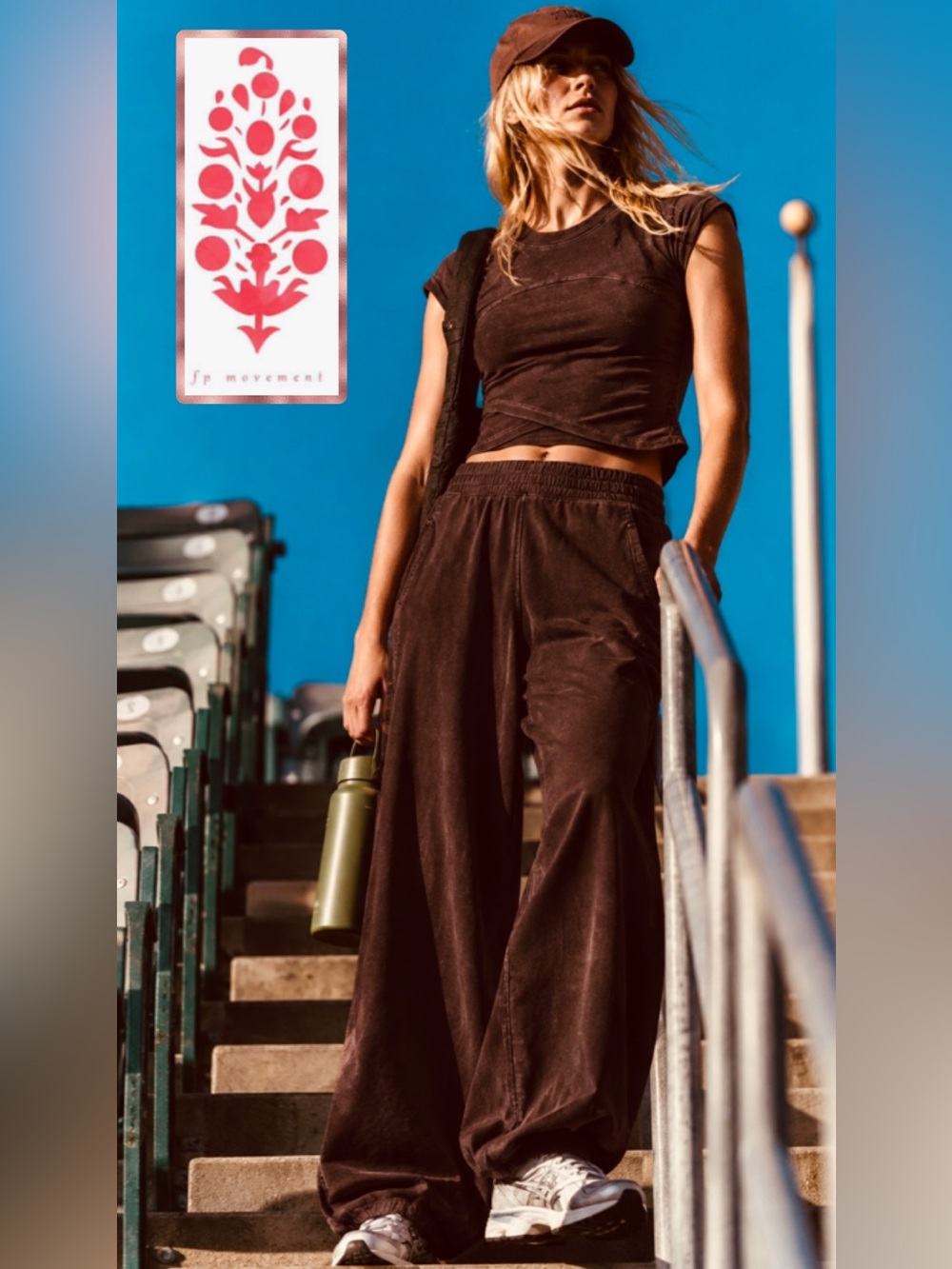 NWT 🔥 Free People Movement Hot Shot Crossover Set Espresso Brown Small
